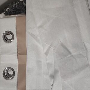 Set of Two Lined Window Curtains